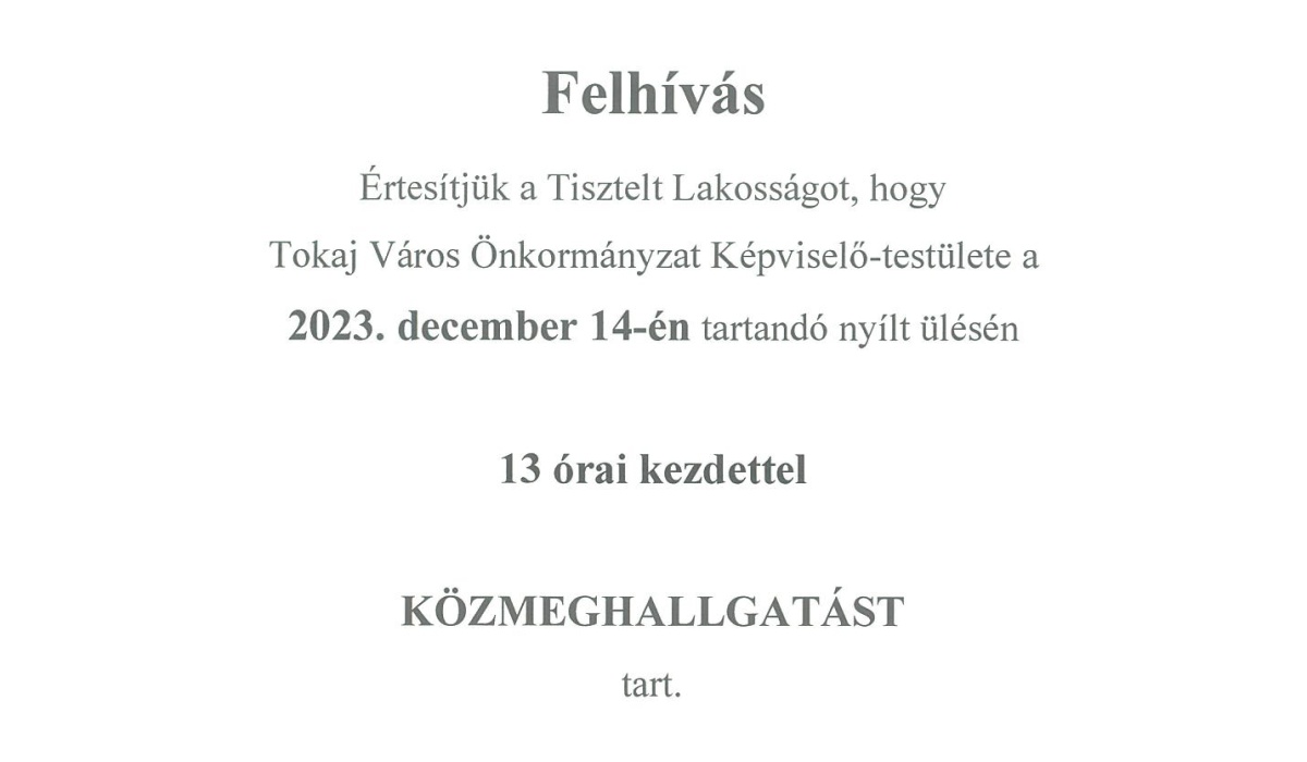 Közmeghallgatás